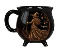 Genérico Tasse À Café Halloween - Tasse Céramique Lait Chat Sorcière Style Chaudron, Cadeau Et Décoratif | Mug Fantaisie, Accessoire Cuisine Maison Bureau Fête Dîner Famille