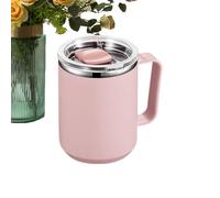 Genérico Tasse Isolée - Tasse à Café en Métal 450 ml Acier Inoxydable | Isotherme Moderne | de Camping Réutilisable pour Maison Bureau Extérieur, Boissons Chaudes Froides