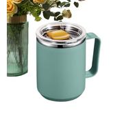 Genérico Tasse Isolée - Tasse à Café en Métal 450 ml Acier Inoxydable | Isotherme Moderne | de Camping Réutilisable pour Maison Bureau Extérieur, Boissons Chaudes Froides