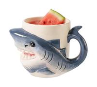 Genérico Tasse Requin Mignonne - 532ml Céramique Durable Bleue, Mug Café Thé Chocolat Chaud, Récipient Boisson Grande Capacité, Objet Décoratif Cuisine Style Animal | Cadeau Pour Adultes