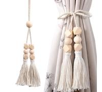 Genérico Tassel ŴindowTies - Elegant Curtain Tiebacks Holders | Flexible Decorative Rope Holders For Sheer Curtains, Living Room, Bedroom, Office & Home Decor
