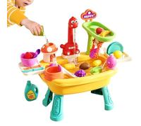 Genérico Tavolo d'Acqua per Bambini, Rubinetto Dinosauro Cibo Giocattolo Giochi Estate, Sensoriale con Acqua Corrente, per Bambini 3+ Anni, Prescolari, Spiaggia, Giardino, Piscina, Sviluppo Cog