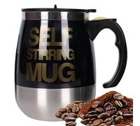 Genérico Taza Automática De Agitación Magnética - 400 ml Acero Inoxidable con Batería para Bebidas - Taza De Café Con Mezclador Magnético,Para Leche Té Bebida Polvo Hogar Oficina Viajes Escuela