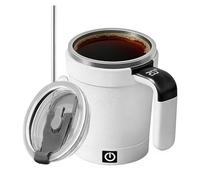 Genérico Taza Automática de Agitación Magnética - Contenedor de Té 380 ml con Display de Temperatura,Taza de Chocolate Caliente con Autoagitación - Para Oficina, Hogar, Amantes de Tecnología, Viaje,