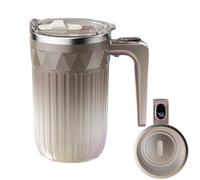 Genérico Taza Autorevolvedora,Copa Mezcladora De 450 Ml Con Indicador De Temperatura | Con Agitador Desmontable Recargable Automático Magnético - Para Té Cacao Chocolate Bebidas En Hogar Oficina