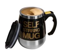 Genérico Taza Autorevolvente - 400 ml Acero Inoxidable con Batería para Bebidas - Taza de Café Magnética Autorevolvente - Para Hogar Oficina Viaje Camping Regalo Hombres Mujeres