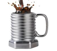 Generico Taza de café - 2,95 x 4,13 pulgadas Screw Design Black Interior, Spiral Hexagonal Mug | For Cappuccino Milk Cocoa Wine Juice Beer Kitchen Cafe Restaurant Home Birthday