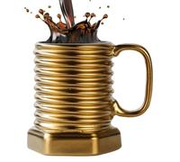 Generico Taza de café - 2,95 x 4,13 pulgadas Screw Design Black Interior, Spiral Hexagonal Mug | For Cappuccino Milk Cocoa Wine Juice Beer Kitchen Cafe Restaurant Home Birthday