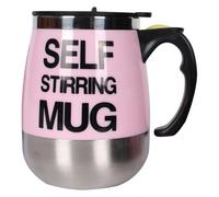 Genérico Taza de Café Autorevolvente,400 ml Acero Inoxidable con Batería para Bebidas,Taza Automezcladora Magnética Con Tapa - Para Leche Té Bebida Polvo Hogar Oficina Viajes Escuela