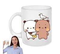 Genérico Taza de café Bub-U Dud-U - Crea una atmósfera, divertida taza de cerámica impresa jugando juntos, bonito regalo | de té de cerámica blanca, Dud-U Bub-U para parejas y