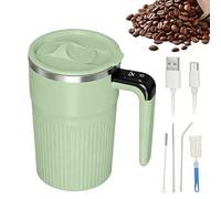 Genérico Taza De Café Con Agitación Automática | 400ml Recargable Con Pantalla De Temperatura | Taza Eléctrica Portátil Para Café | Para Bebidas Viajes Hogar Oficina Escuela