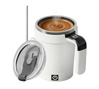 Genérico Taza De Café Con Agitación Magnética Automática, Vaso 380ml Con Pantalla De Temperatura, Taza de Chocolate Caliente con Autoagitación, Para Oficina, Hogar, Amantes de Tecnología, Viaje,