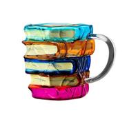 Generico Taza de café con forma de libro - 350 ml de colores con forma de libro para bar - Tazas de café para las, ideal para picnics al aire libre camping té frío casa cerveza