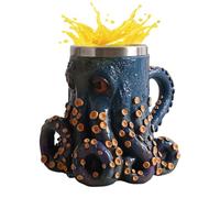 Genérico Taza de café con forma de pulpo, taza multifuncional diseño de pulpo de 160 ml para bebidas calientes, bebidas frías, leche, agua helada, café con leche, té, cerveza, regalo para madre, papá