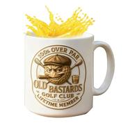 Generico Taza de café de 350 ml de cerámica para chocolate caliente - Para miembros del club marido abuelo amantes de los deportes curso oficina cumpleaños jubilación Navidad torneo