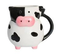 Genérico Taza De Café De 3D - 5,51 Pulgadas 585 Ml De Cerámica | Divertida Taza De Té De Animales: Lindo Diseño De Blanca Y Negra, Vasos De Gran Capacidad, Vasos Para Bebidas, Regalo Para Niños, Niña