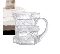 Genérico Taza De Café Libro - Taza De Café De Libros De Biblioteca Novedosa - Taza Artística Para Bebidas Frías O Calientes Regalo Para Lector Amante Libros