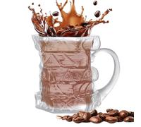 Genérico Taza De Café Libro | Taza de Librería con Pila de Libros - Taza Artística Para Bebidas Frías O Calientes Regalo Para Lector Amante Libros