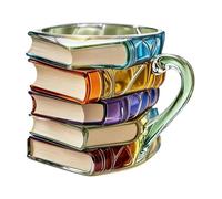 Genérico Taza de café novedosa - Colección de tazas literarias de libros creativos en 3D, de libro pintada, único para bebidas con estilo hecho a mano | Café 3D para jugos con leche Amantes del