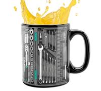 Genérico Taza De Café Para Hombre,Taza De Cerámica 350ml Para Café Con Leche, de con Diseño de de Herramientas Mecánica 2D - Para Casa Oficina Apartamento Residencia Universitaria Y Salón