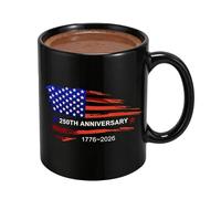 Genérico Taza De Café Patriótica, Cerámica Patriótica 350ml Para Aniversario, Taza Estados Unidos, Para Hogar, Oficina, Soldados, Familia Y Eventos De Celebración