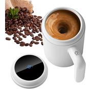 Generico Taza de café Self-Stirring, Smart Electric Mixer Cup, 5.12 x 6.3 Inches Cup with Magnetic Temperature Display, Stainless Steel Liner, Electric Mugs with Rechargeable Feature, Coffee Mug for