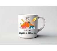 Genérico Taza de café, té o bebida originales | Tazas de Cafe | Tazas Originales para Regalar Desayuno Ceramica Te Letras Grabadas 350Ml (Hasta que llegue el asteroide)