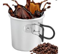 Generico Taza de camping plegable - 150 ml, aluminio alloy Camp Mug Outdoor Water Cup | Outdoor Drinking Cups, Ultra-Light & Compact for Travel, Picnic, Hiking, Backpacking