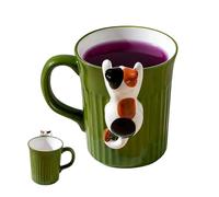 Generico Taza de cerámica, 350 ml, Cute Comfort Handle Drinkware | 11,5 x 9,7 x 8,5 cm Ceramic Coffee Mug Drinking Cups - Thermal For Tea Milk Water Drink Home Kitchen Office School Desk Decor Kids