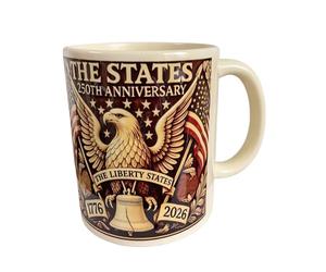 Generico Taza de cerámica para café, 400 ml, 2D térmica | Cerámica para 250 aniversario de veterano para chocolate, té, leche, agua, jugo, hogar, fiesta, estudiante, hotel,
