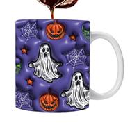 Generico Taza de cerámica para Halloween, 3,74 x 3,15 pulgadas, diseño de pumpkin | Fade-Resistant Heat-Safe Cup Holiday Coffee Mugs, Festive Drinkware Gift For Home, Office, Parties, Halloween Decor