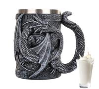 Genérico Taza De Cerveza De Dragón,Taza 3D Para Cerveza Y Café Con Diseño De Dragón | Jarra De Acero Inoxidable Para Bebidas, 568ml Para Y Amantes Del