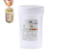 Genérico Taza de ensalada de verduras | Almacenamiento de alimentos portátil con tapa de 760 ml con tarro de aderezo multiusos | Para yogur, leche, pudines, avena y recipiente para preparar comidas.