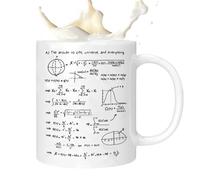 Genérico Taza De Física Y Matemáticas | 320 Ml De Cerámica Para Ingeniería Y Bebidas | Taza de Café de Física,para Bebidas Calientes y Frías como Té, Leche, Agua, Té con Leche,
