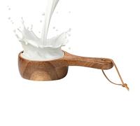 Genérico Taza de madera para campamento, taza de madera - Taza de agua para acampar hecha a mano, de campamento con contenedor de agua ligero de 350ml, taza de portátil para acampar, Bushcraft, viaj
