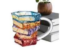 Genérico - Taza de viaje de 350 ml, contenedor de vidrio literario, aislamiento térmico práctico, bebida, jardín, playa, noche, excursión, senderismo, té y café al aire libre