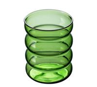 Genérico Taza de vidrio transparente de 300 ml - Copa de vino, agua y leche estética, cerveza de café | Vasos aptos para lavavajillas para, leche, champán, cóctel, bebida, elegante y duradera taza