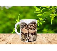 Genérico Taza dibujos animados Up, enamorados, parejas, Eres la casualidad mas bonita que llegó a mi vida