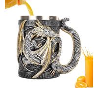 Genérico Taza Dragón, Taza 3D Dragón Para Café, De Acero Inoxidable Para Amantes Del, Diseño Gótico Para Temáticas Y Decoración, Coleccionismo Y Reuniones Con