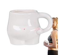 Genérico Taza Fat Belly - Taza De Café Graciosa Y Barrigona, Hecha A Mano De Cerámica 320ml | Ţaza Ďe Cerámica Con Arte Corporal Único - Vaso Đe Agua Para El Hogar