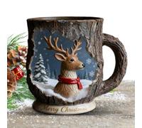 Genérico Taza Navideña Vasos Divertidos Con Agarre Cómodo | Tazas Baúl Para Beber Adornos Navideños Para Chocolate Caliente Té Leche Fiesta Invernal Granja Dormitorio Salón Oficina