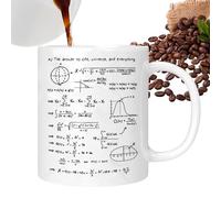 Genérico Taza para Café con Diseño de Física - Artículo de Cerámica Novedoso de 320ml para Bebidas - Vaso De Física Y Matemáticas,para Bebidas Calientes y Frías como Té, Leche, Agua, Té con Leche,