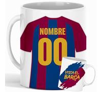 Genérico Taza Personalizada Fútbol Barcelona | Regalo Original para Aficionados del Fútbol | Taza de Desayuno | Regalo Equipo de Fútbol | Diseño Único y Duradero (Barcelona)