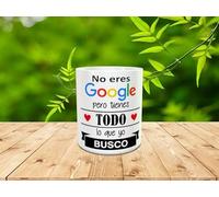 Genérico Taza personalizada para amantes y enamorados del mundo entero. No eres Google, ideal para regalar a tu pareja. en San Valentín y todos los días.