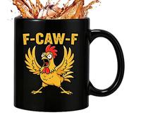 Genérico Taza Pollo Cerámica - Vaso Café Caliente Once Onzas, Copa Bebidas Divertida, Diseño Gallo Humorístico | Uso Halloween Oficina Aula Hogar Restaurante Regalos Festivos