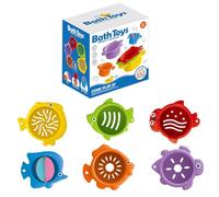 Genérico Tazas apilables para Les, Tazas de apilamiento de Playa | Tazas anidadas apilables de desarrollo temprano | Bañarse Building Toy Fun Stack Game para Piscina