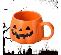 Generico Tazas de café Halloween - Taza de café Horror de cerámica con forma de 40 cl con mango ergonómico para casa, cocina o viaje