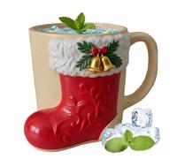 Generico Tazas de café navideñas - Resina Alce y Di - Tazas de bebida para Navidad, para decoración de escritorio y casa, oficina, escuela, restaurante, bar, leche, agua, café y leche
