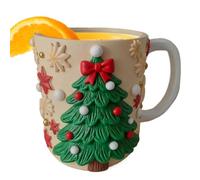 Generico Tazas de café navideñas | Resina Alce y Di | Tazas de Bebida para Navidad - Para té, leche, agua, fiestas, decoración del hogar, oficina, escuela, restaurante, bar