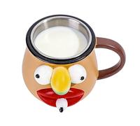 Generico Tazas de café originales - 11,5 x 10,5 x 7,5 cm Simpáticos vasos aptos para microondas | Tazas de café humorísticas divertidas, para el hogar, dormitorio, cocina, oficina, camping, leche, té